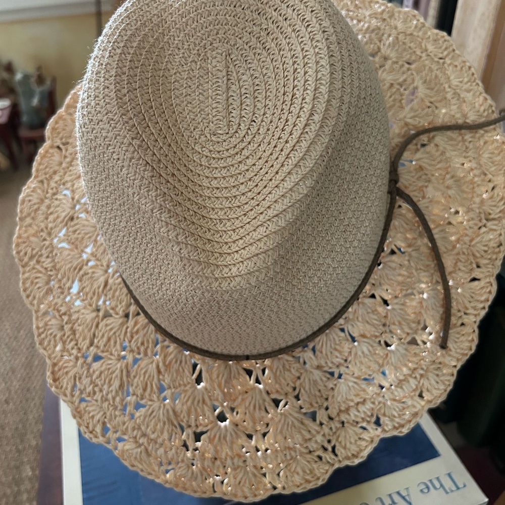 Straw hats Four Button SD Hat Co. Crochet Brim or Classic Stripe !